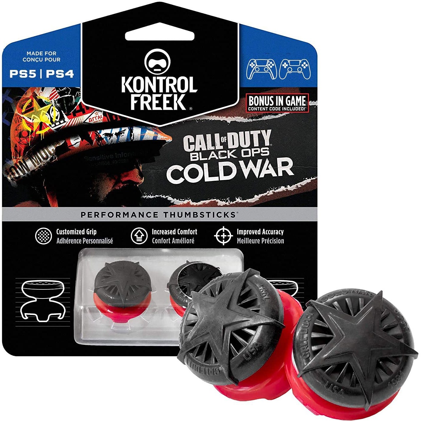 کاور آنالوگ کنترلر KontrolFreek مخصوص پلی استیشن – طرح Call of Duty Black Ops: Cold War